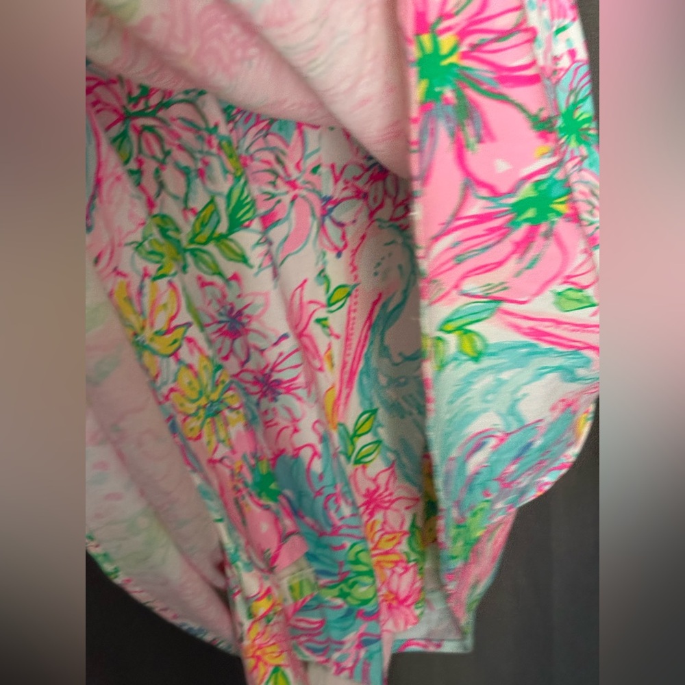 Lilly Pulitzer Lana off shoulder skort romper dress in paradise found NWT - Picture 3 of 7